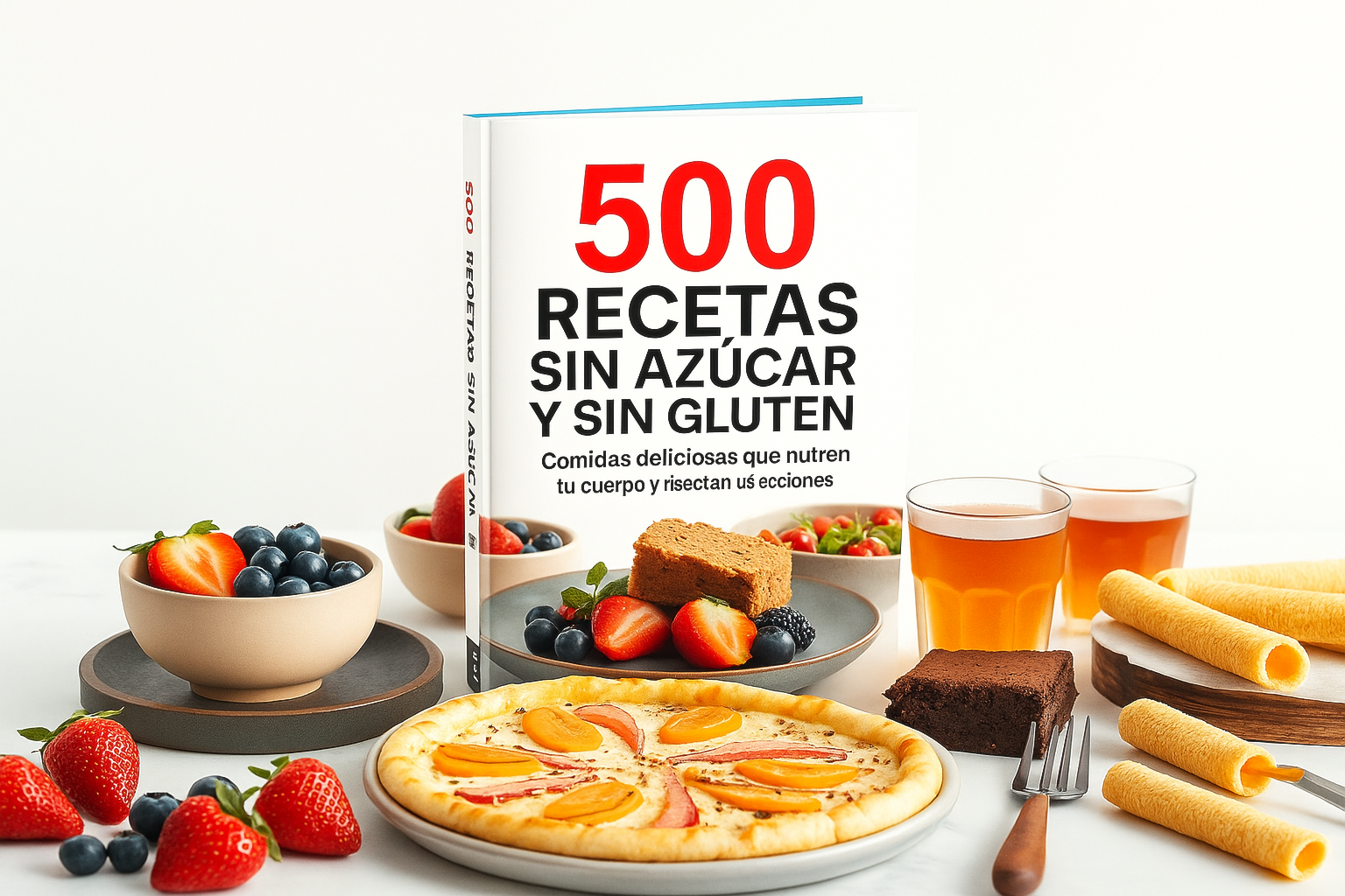 500 Recetas sin azucar y sin gluten